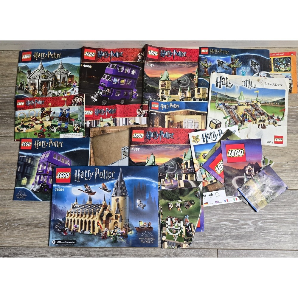 LEGO‎ Harry Potter Instruction Manuals Bundle 75954 75957 4866 4867 75947 3862